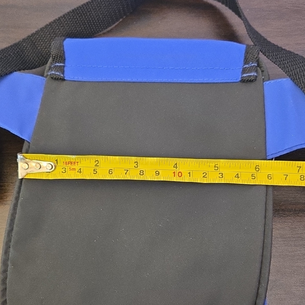 Blue and Black Men's Crossbody Bag - Picture 12 of 12